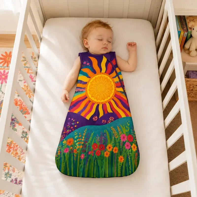 Sunshine Meadow Bloom Bamboo Sleep Bag