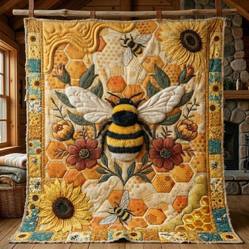 Sweet Buzz Bamboo Quilt Blanket