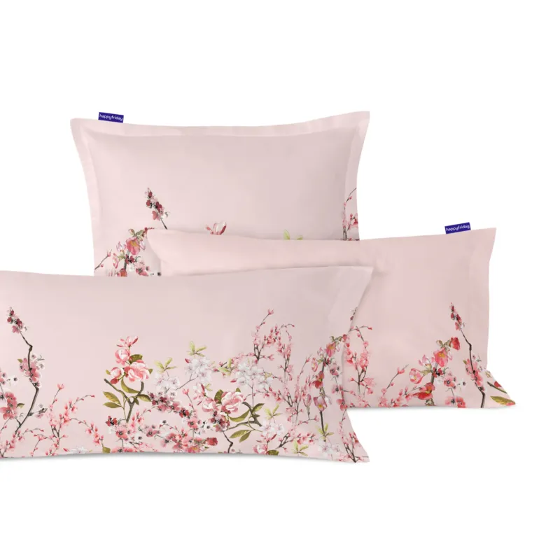 Chinoiserie rose Funda de almohada
