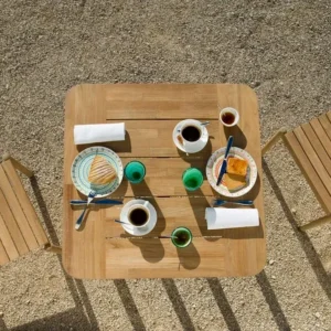 Unopiu - Tisch quadratisch Pevero aus Teakholz-Tisch-Unopiu-TOJU Interior