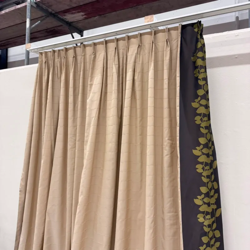 Gardine Beige Floral 225x260 Verdunkler Vorhang Gebraucht