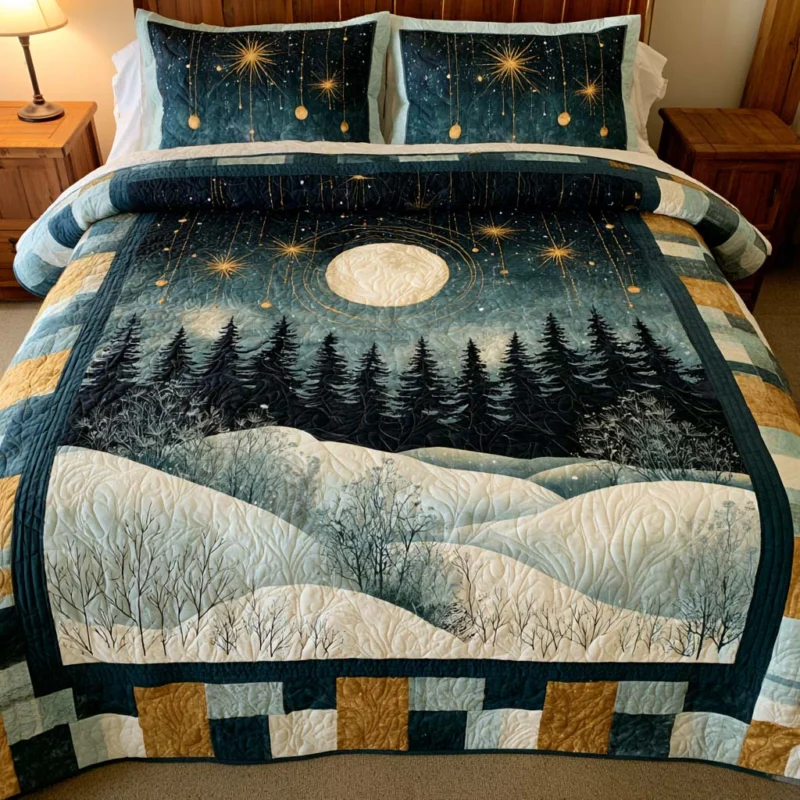 Woodland Nature Dream Bamboo Quilt Bedding Set