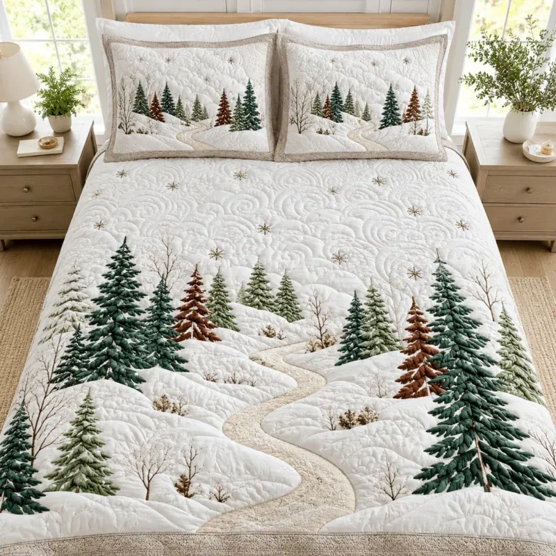Woodland Trail Bamboo Quilt Bedding Set