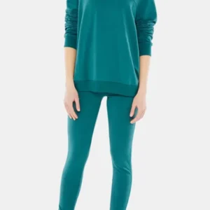 Pyjama d'intérieur Femme yoga Emeraude 1