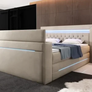 Boxspringbett Neptun mit TV Lift und RGB - Luxusbetten24