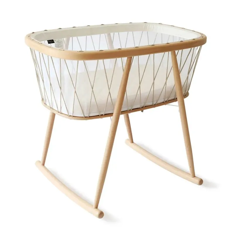 CHARLIE CRANE - Berceau KUMI / Cocon Mesh / Lacets Desert / Matelas coco naturel