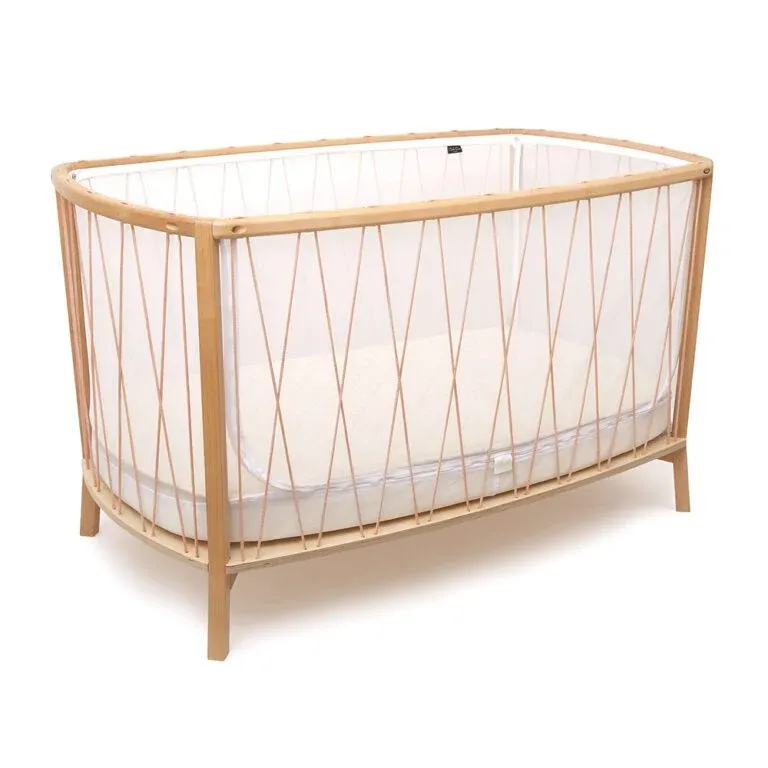CHARLIE CRANE - Lit Kimi 120 Avec Matelas En Mousse + Surmatelas + Lacets Bois De Rose