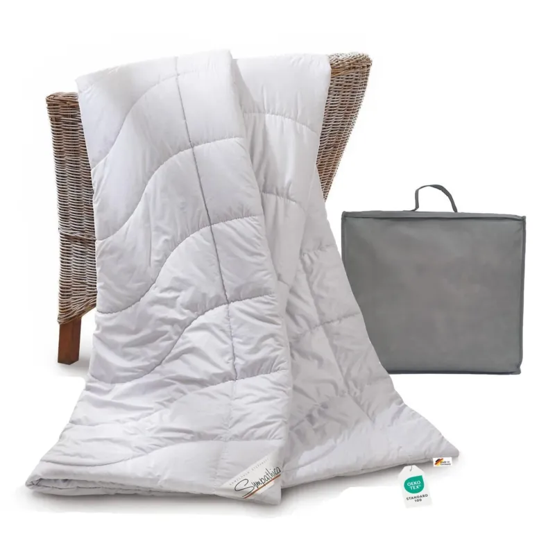 2 Bettdecken 155x220 mit tasche kamelhaar farbe ist weiss