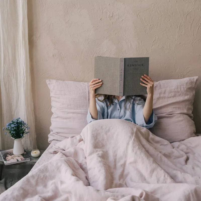 Add to cart Vintage Linen Duvet Cover in Rose Quartz