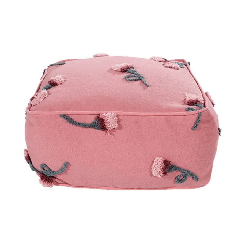 LORENA CANALS - Pouf Rose Cendrée Du Jardin Anglais