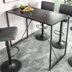 Moderner Bartisch SLIM LINE 120cm Holz-Design Stehtisch Tresen
