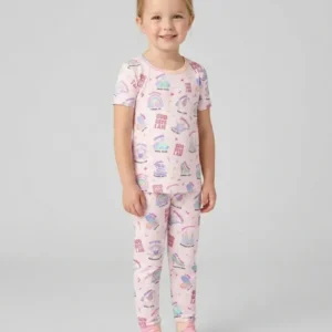 God Says I Am Girl Bamboo Two Piece Short Sleeve Pajama Set