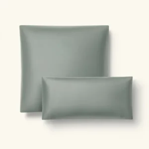 Perkal Bettwäsche Set Grün 135x200 cm 80x80 cm