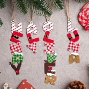 Personalized Christmas Name Letter Wooden Ornament , Personalized Christmas Name Letter Wooden Ornament - Default Title