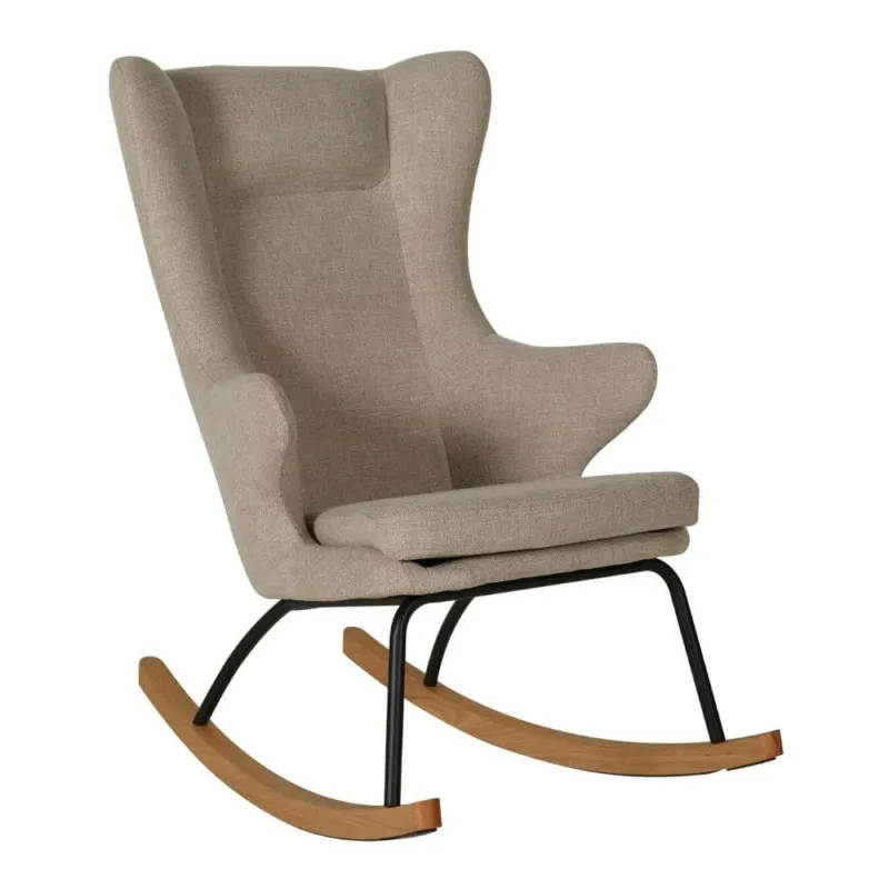 QUAX - Fauteuil À Bascule De Luxe Adulte Argile