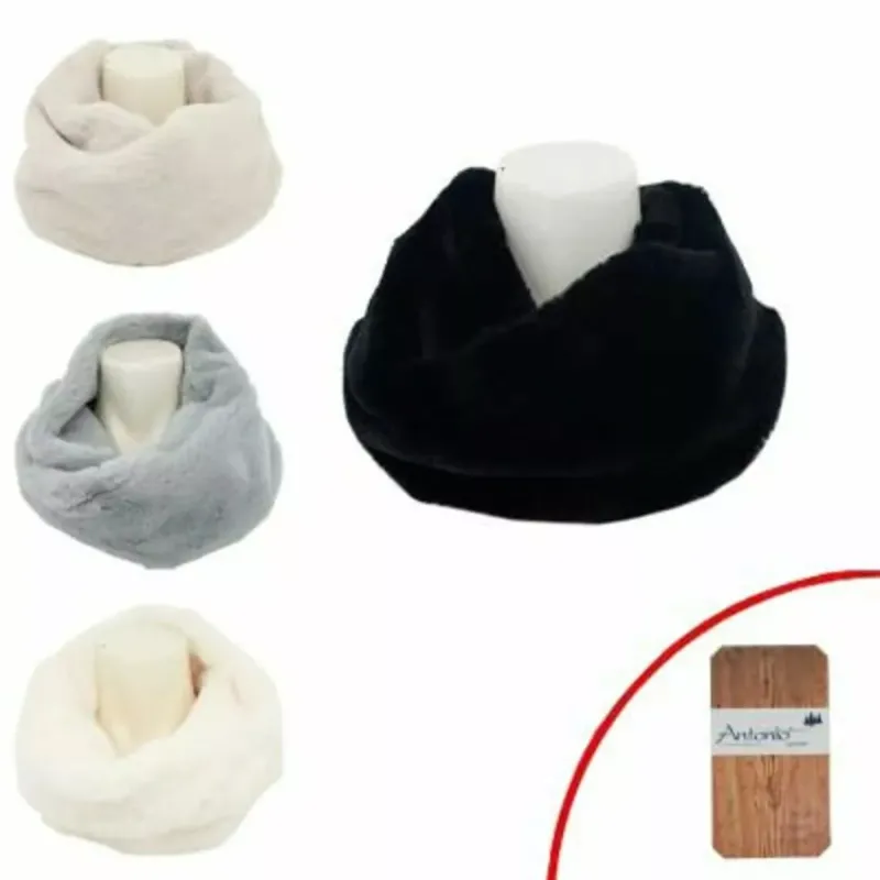 Loop Schal Damen » Teddy Winterschal Kunstpelz » dicker Winterschal » Damenschal warm & weich