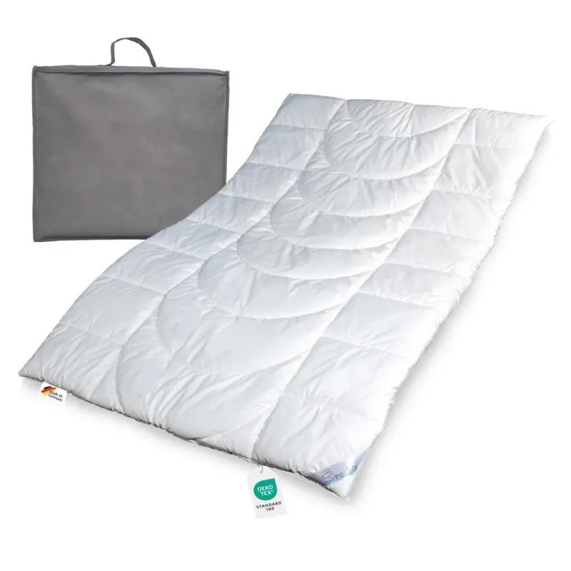 Eine Bettdecke 135x200 Allergiker geeignet Winterbettdecke mit Aufbewahrungstasche
